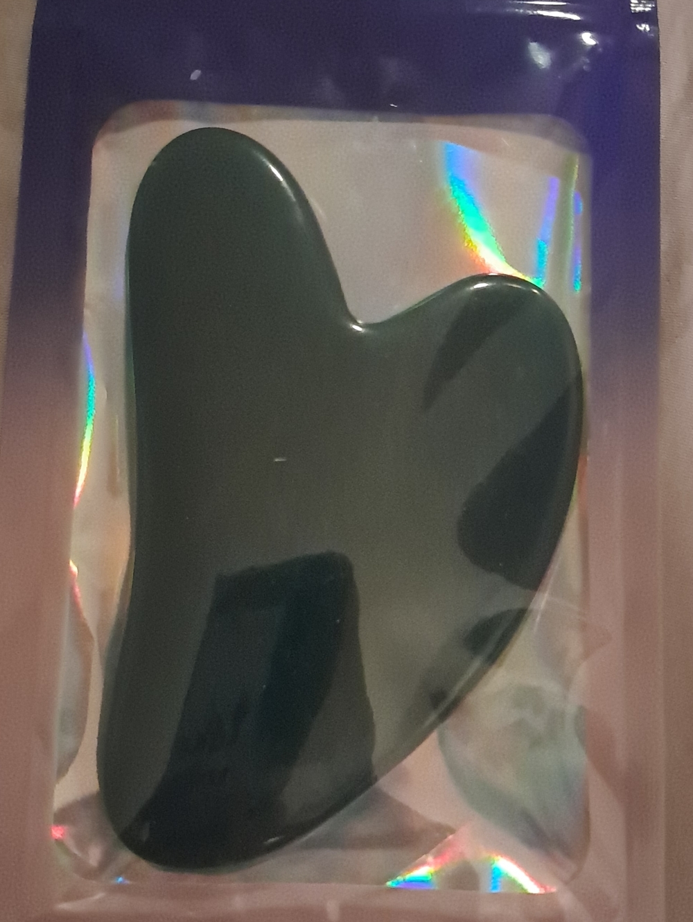 Dark Teal Heart-Shaped Gua Sha Facial Massage Tool